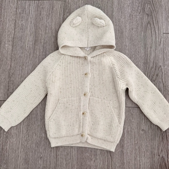 Jamie Kay Other - Jamie Kay OG Bear Knit Cardigan Pistachio Fleck Size 4 Years